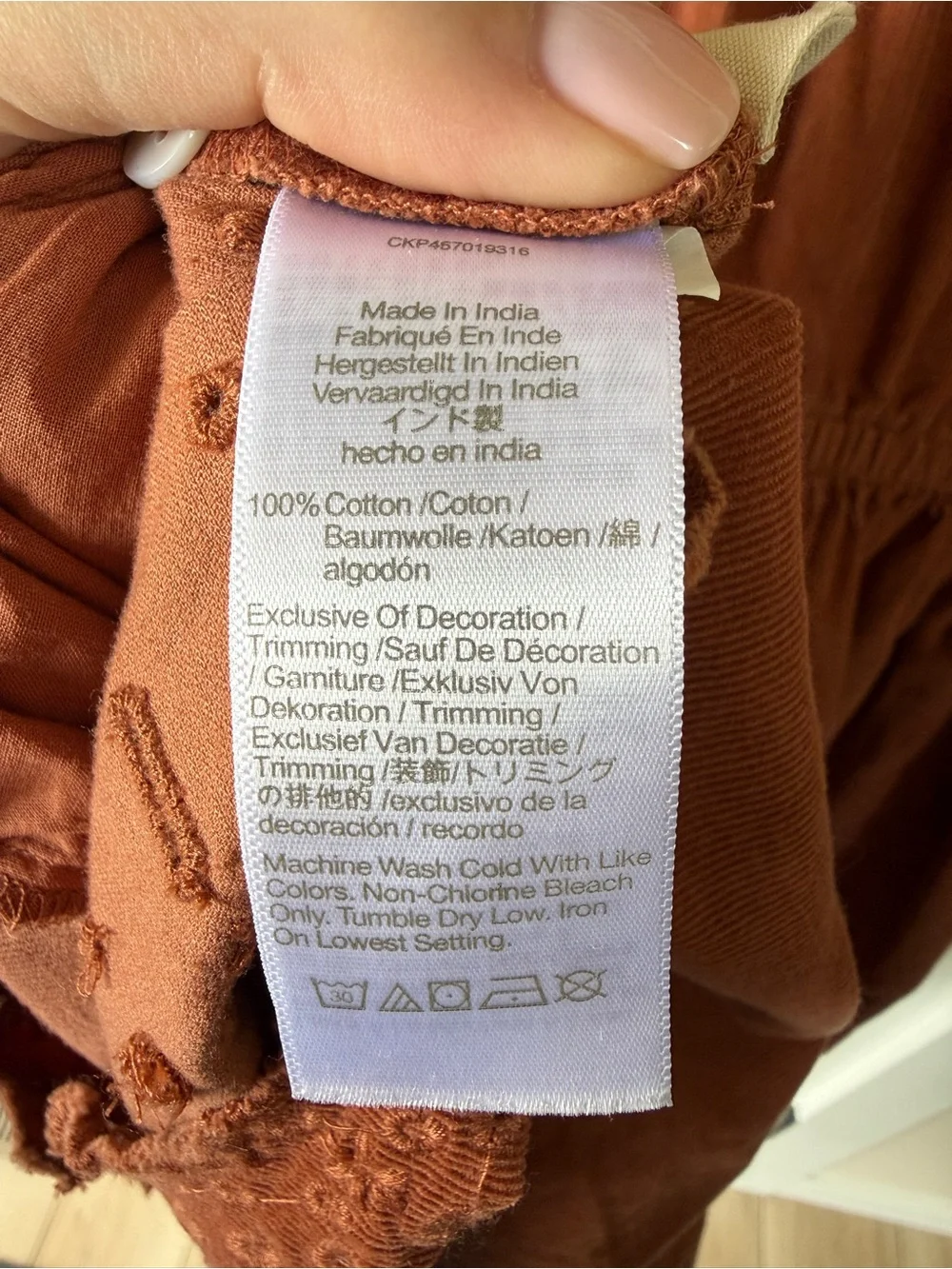 Madewell Cotton Corduroy Embroidered Square-Neck Mini Dress Medium - Picture 9 of 9